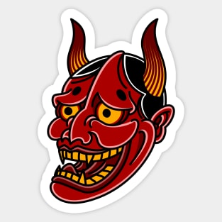 Hannya Noh Mask Sticker